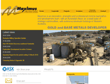Tablet Screenshot of maximusresources.com